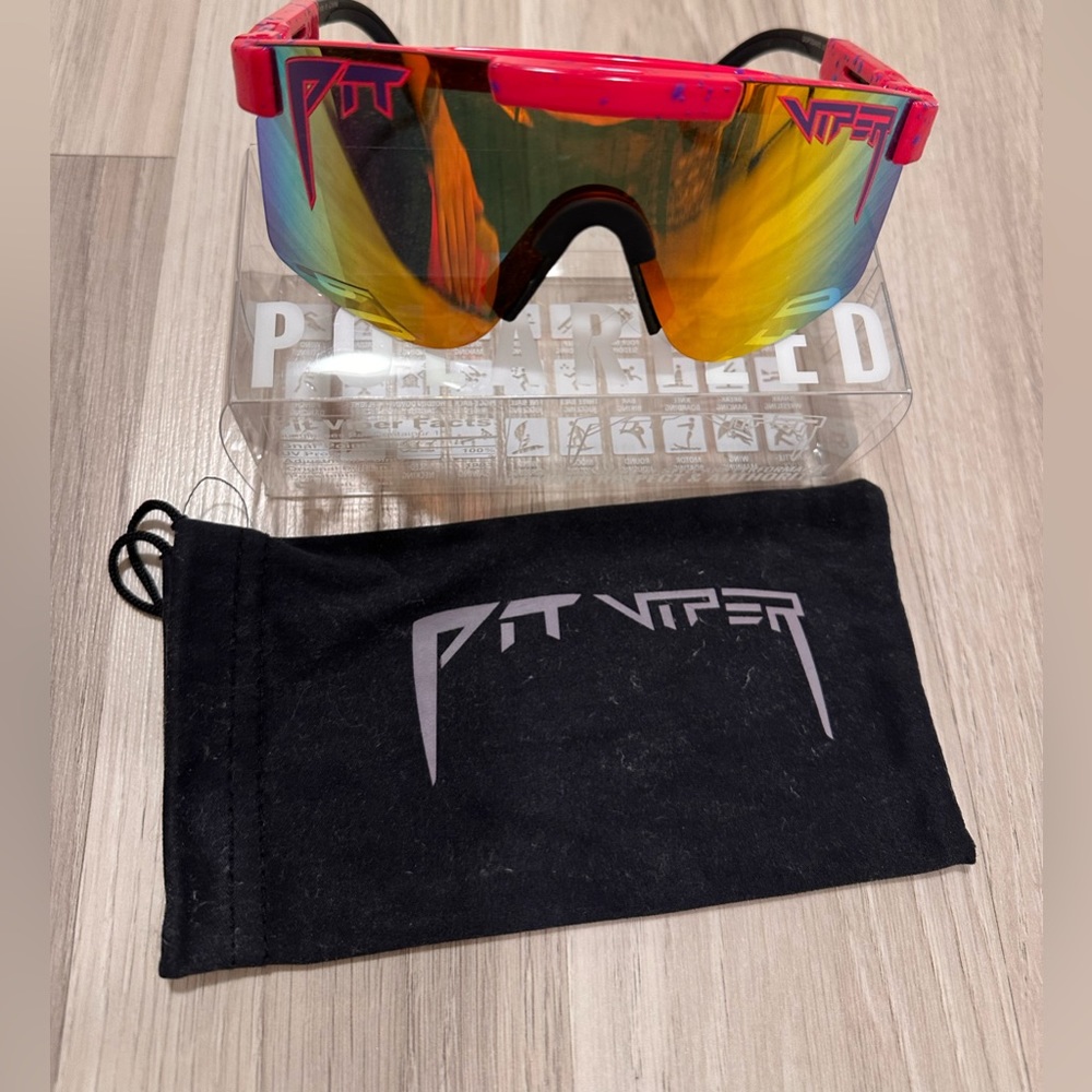 Pit viper shades with box and soft case.